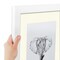 ArtToFrames Collage Photo Picture Frame with 3 - 3.5x5 inch Openings, Framed in White with Over 62 Mat Color Options and Regular Glass (CSM-3966-29)